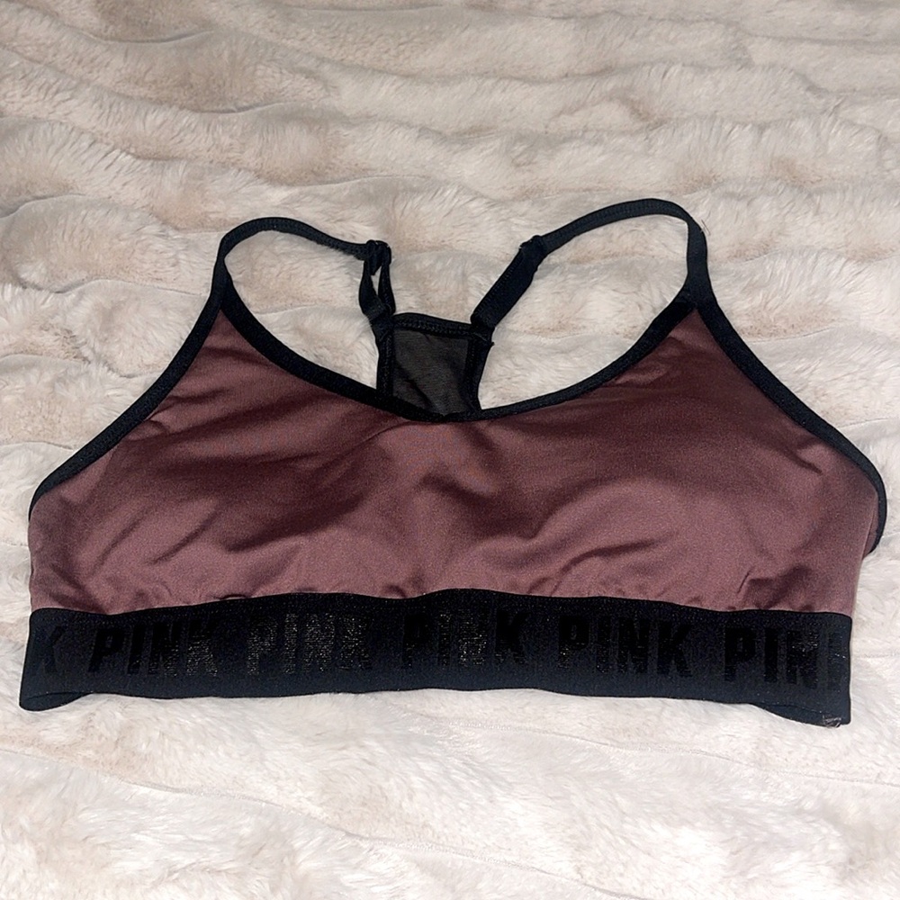 PINK Victoria's Secret Women's Intimates Bra - Black and Brown